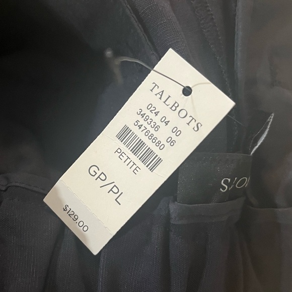 TALBOTS - Tie String - Navy Blue Pant - Trousers - Women’s L - Picture 13 of 13